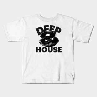 DEEP HOUSE (black) Kids T-Shirt